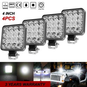 4Pcs 4inch LED Work Light Bar Spot Pods Fog Lamp Offroad Driving Truck SUV ATV - Picture 1 of 9