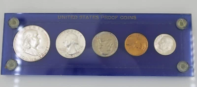 1951 United States Mint Proof Set Blue Hard Plastic Holder - Image 1 of 4