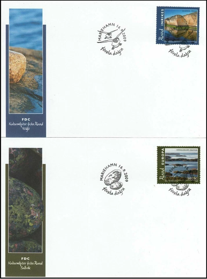 Nature Foglo Saltvik Clean Sea Landscape Europe Aland Island Finland 2 FDC 2009 - Image 1 of 1