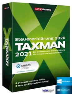 Lexware Taxman 2021 Vollversion für Steuerjahr 2020 + Handbuch PDF Download NEU - Bild 1 von 8