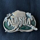 Nuovo Vintage Alaska State Usa Cintura Fibbia Peltro Multicolore Siskiyou 1984