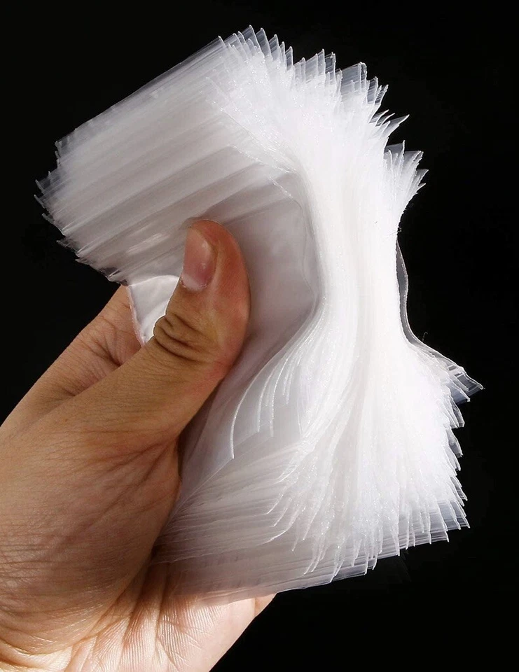 2000 Pieces - 2''x3'' Clear Poly Zip Lock Storage Bags 2 Mil Reclosable Bags New - Image 1 of 4