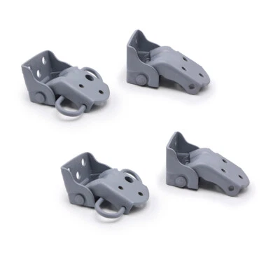 4pcs Front Lh+Rh Upper Lower Door Hinge Silver For Datsun 620 Pick Up 1972 1979 Foto 1 de 4