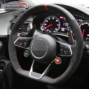 Full Nappa Leather Steering Wheel for 2016+ Audi R8 TT TTRS with Paddles Buttons - Picture 1 of 12