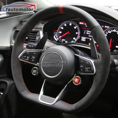 Full Nappa Leather Steering Wheel for 2016+ Audi R8 TT TTRS with Paddles Buttons - Image 1 of 4