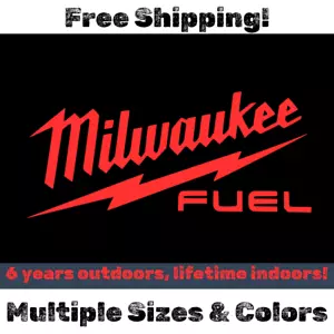 Milwaukee Fuel Tools Decal Large 4" - 12" 17" 22" - Drill, Impact, tool box - Picture 1 of 15