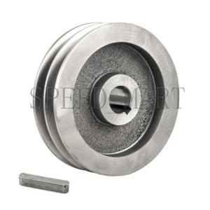 Puleggia Cinghia Tipo A Doppia Scanalatura a V Foro 15-28mm OD 130mm per Motore Potenza - Foto 1 di 3