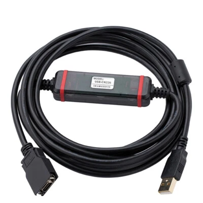 PLC Programming Cable For Omron CS/CJ/CQM1H/CPM2C Series Data Cable USB-CN226 - Image 1 of 4