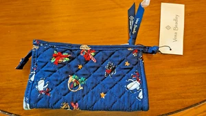 Vera Bradley SNOW GLOBE MOTIFS Mini Trapeze Zippered Cosmetic Makeup Bag NWTs - Picture 1 of 7