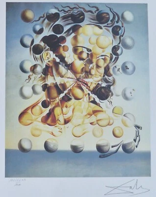 SALVADOR DALI Galatea de las Esferas PLACA NUMERADA A MANO LITOGRAFÍA FIRMADA arte Foto 1 de 4
