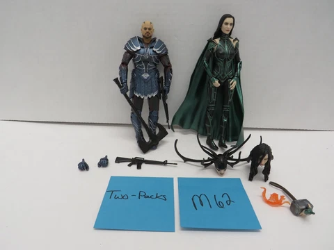 Skurge & Hela 2 Pack Exclusive MARVEL LEGENDS Loose COMPLETE M62 Cover