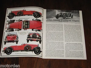 Stutz Vertical Eight libretto illustrato 1966 profilo 46 POSTA GRATIS AUSTRALIA - Foto 1 di 3