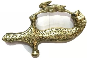 Hand Crafted Sword Hilt Hollow Inside Ready To Use Brass Metal Engraved Designs - Picture 1 of 5