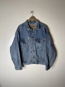 Giacca denim vintage anni 90 Levis camionista tipo 3 uomo taglia XL lavaggio leggero - Foto 1 di 11
