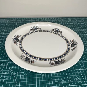 Plato para servir floral Syracuse China marfil antiguo 12"x10 1/2" 10-H hecho en EE. UU. - Imagen 1 de 5