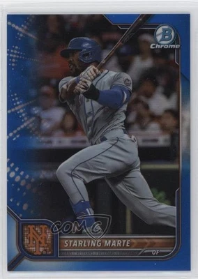2022 Bowman Chrome Blue Refractor /150 Starling Marte #97 - Image 1 of 2