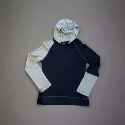 Hombre A J Armani Invierno Sudadera con Capucha Jersey Impresionante Azul Marino Dos Tonos XL  Foto 1 de 4