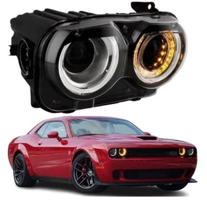 Headlight Compatible with 2015-2024 Dodge Challenger HID With Air Duct Right - Picture 1 of 7