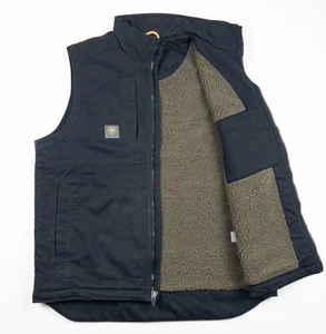 Chaleco Ariat Rebar DuraCanvas Para Hombre Grande Negro Forrado Sherpa Trabajo Cálido 10023933 - Imagen 1 de 15