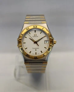 💥OMEGA CONSTELLATION Date Watch TWO TONE Stainless Steel & 18K Gold 33mm 💥 - Picture 1 of 9