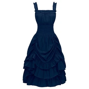 Lebendiges neues viktorianisches Damenkleid mit stilvollem rückenfreiem Design - Picture 1 of 17