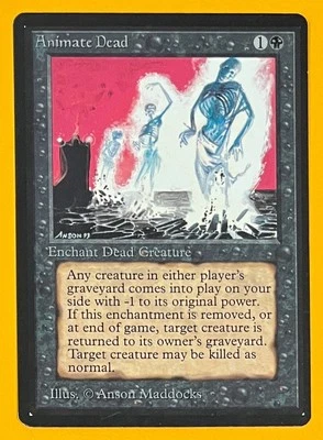 MTG ANIMATE DEAD Beta (OldManMTG 012-032) - Image 1 of 4