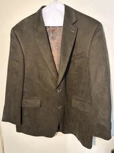 Lauren Ralph Lauren Green Label Size 44S Brown Suede Sports Coat Blazer - Picture 1 of 14