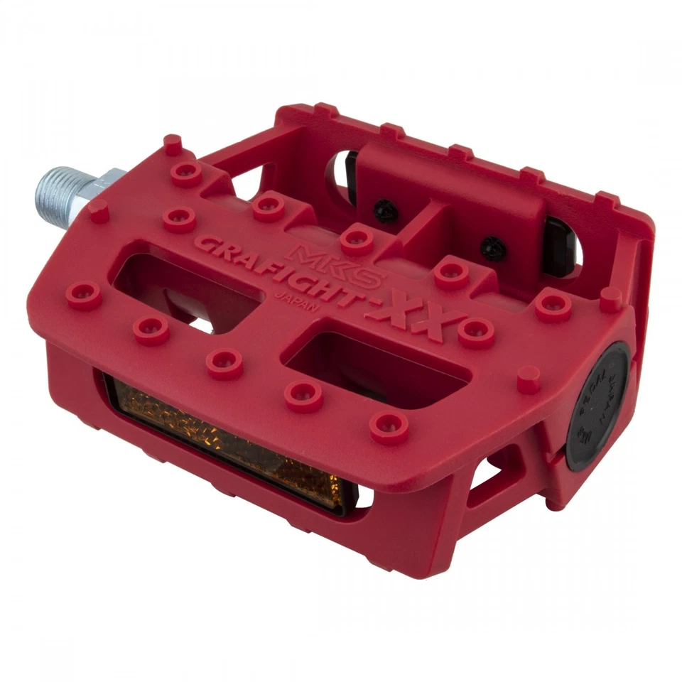 MKS Pedals Grafight-xx Platform 9/16 Inch Red - 410224
