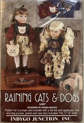 1997 Indygo Junction “Raining Cats & Dogs” Sewing Pattrn by Donna Martin • IJ497 - Image 1 of 2