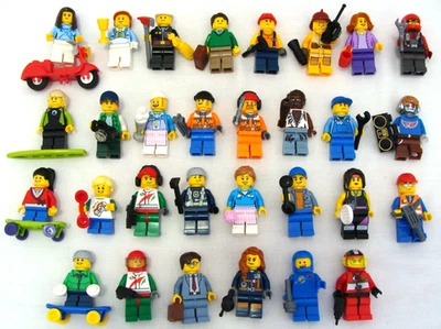 Lego Mixed Minifigure Lot Of 30 With Accessories - Image 1 of 4