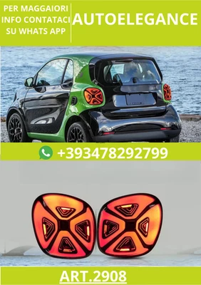 ⭐ART.2908 Fanali Posteriori a LED Fumé – Smart 453 ForTwo / ForFour (2015–2019)⭐ - Image 1 of 4