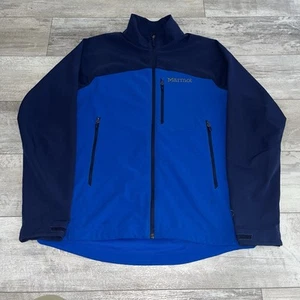 Marmot M3 Jacket Large Blue Softshell Full Zip Windproof Outdoor Hiking Coat - Picture 1 of 13