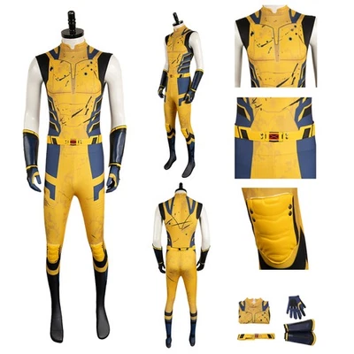 Monos sin mangas Dead Men Pool & Wolverine Cosplay Superhéroe Lobo Halloween Foto 1 de 4