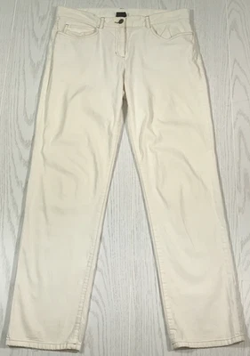 Eileen Fisher 5 Pocket Pants Women Medium Petite White Stretch Lightweight - Image 1 of 4