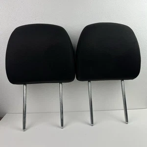 08-12 FORD ESCAPE MARINER TRIBUTE FRONT SEATS HEADREST BLACK CLOTH PAIR - Picture 1 of 12