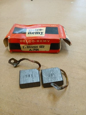 Delco Remy A-701 Generator Brush Set 1949-52 Chrysler 48-50 Packard 57 Imperial - Image 1 of 2