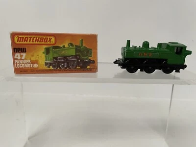 Vintage Matchbox Superfast Pannier Locomotive GWR Green #47 With Original Box - Image 1 of 4