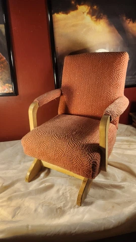 Vintage Kids Pink Rocking Chair Cover