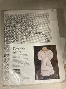 Better Homes & Gardens Book Club Vtg Cross Stitch Kit Treetop Angel Christmas - Picture 1 of 4