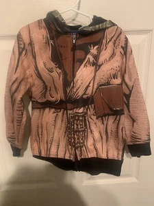 Star Wars Yoda Jacket Child Size XS Green Full Zip Hooded Mask Pockets - Picture 1 of 24