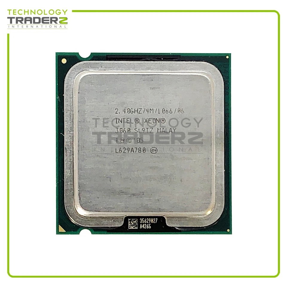LOT OF 4 SL9TZ Intel Xeon 3060 Dual Core 2.40GHz 1066MHz 4MB Processor *Pulled* - Image 1 of 1
