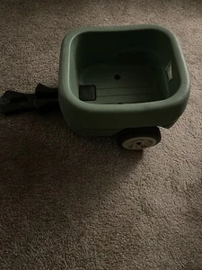 Step 2 Tag Along Wagon Trailer Only Rare Army Green vintage - Picture 1 of 6