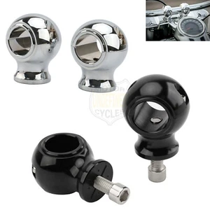 Pair Fat Risers 1.25" Handlebar Clamps For Harley Dyna FXD Road Glide Road King  - Picture 1 of 12