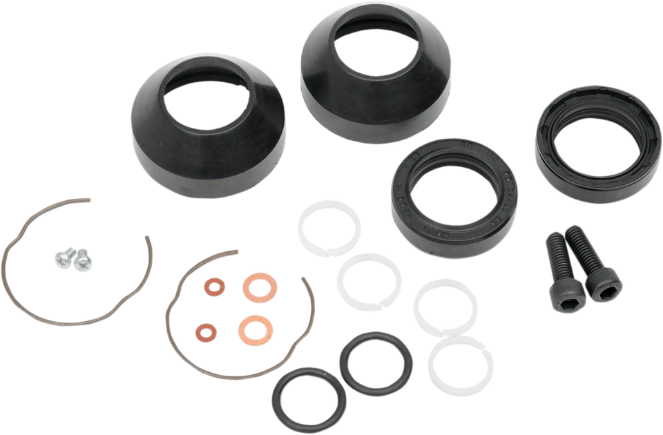 Front End Fork Leg Rebuild Seals Boots Kit 35mm 75-83 Harley Sportster Big Twin - Image 1 of 1