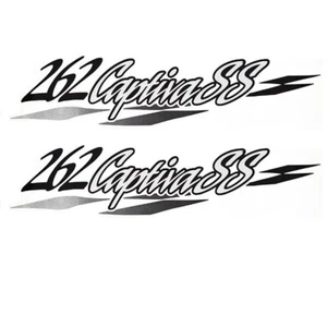 Rinker Boat Brand Decal 218533 | Captiva SS 262 Silver / Black (Pair) - Foto 1 di 1