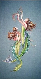 Cross Stitch Chart / Pattern ~ Mermaids of the Deep Blue #MD85 - Picture 1 of 5