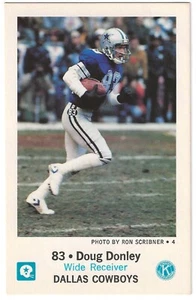 1983 Dallas Cowboys Police Doug Donley RC #83 Kiwanis Club - Picture 1 of 2