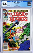 Jack of Hearts #2 CGC 9.4 (Feb 1984, Marvel) George Freeman art, Limited Series