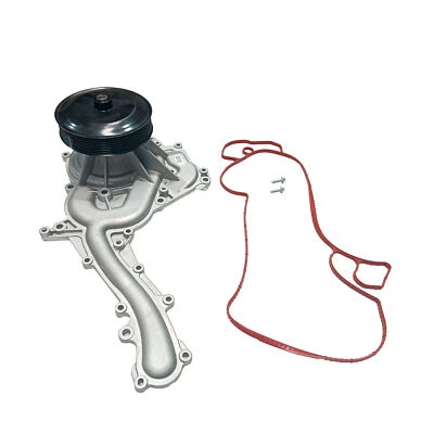 Water Pump w/ Gasket & Pulley for 2011-16 Ford F-250 350 Super Duty 6.7L Main - Image 1 of 4