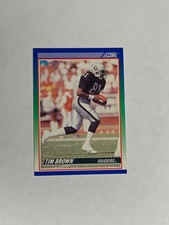 Tim Brown 1990 Score Football Card # 373 Oakland Raiders